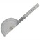 Utoolmart Stainless Steel Protractor 180 Degrees Round Head Angle Finder with 10cm 39inch Adjustable Arm for Woodworking Drawing