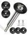 Allmake Inside Pipe Cutter for PVC Pipe with 5 Replacement Saw Blades 14 Inch Hex Shank Impact Connect Inside PVC Pipe Cutter for Drill and Impact Driver Internal Plastic Pipe Cutter Plumbing Tools