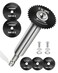 Allmake Inside Pipe Cutter for PVC Pipe with 5 Replacement Saw Blades 14 Inch Hex Shank Impact Connect Inside PVC Pipe Cutter for Drill and Impact Driver Internal Plastic Pipe Cutter Plumbing Tools