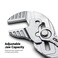 Capri Tools 7 in Pliers Wrench Smooth Parallel Jaws with Soft Grip NonSlip Handle
