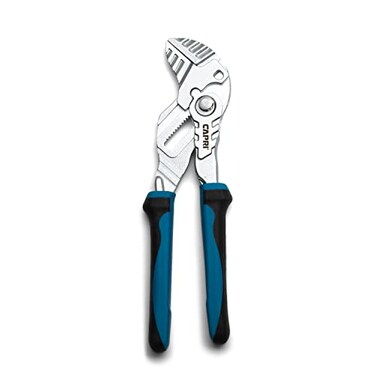 Capri Tools 7 in Pliers Wrench Smooth Parallel Jaws with Soft Grip NonSlip Handle