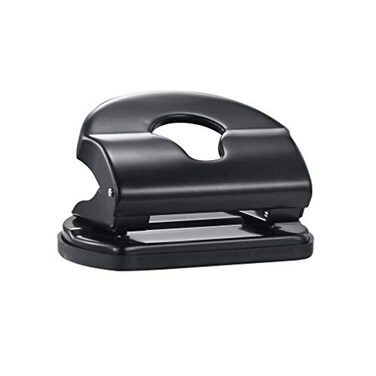 SARIHOSY 2 Hole Punch Paper Hole Puncher 10 Sheets Capacity Without Alignment Guide Simple Packaging Black