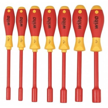 Wiha Nut Driver Set 7 pcs SAE Insulated