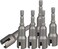 Bestgle 6 Pcs Wing Nut Drill Bit Set Hurricane Wingnut Driver Power Wing Nut Driver Socket Wrenches Tool Set 14 Inch Hex Shank Steel Drills Bits for Panel Nuts Screws Eye C Hook Bolt QHanger