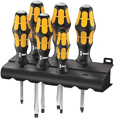Wera 9326 Kraftform Plus Screwdriver Set and Rack 6Pieces