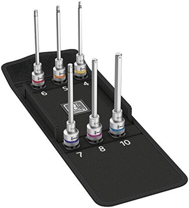 Wera 05004210001 8740 C HF 2 Zyklop bit socket set with 12 drive with holding function 6 pieces