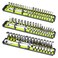 Ernst Manufacturing ERNST Socket Boss Combo 3Pack HiViz Ratchet Socket Organizer8512HVA Made in the USA
