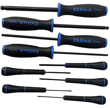 Eklind Tool BallHexDriver Set9 Pc Metric15mm 10mm