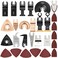 HEMUNC 118PC Oscillating Tool Blades Oscillating Multitool Saw Blades Accessories Kit
