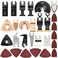 HEMUNC 118PC Oscillating Tool Blades Oscillating Multitool Saw Blades Accessories Kit