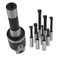 WFLNHB 2 Inch Boring Head R8 Shank 9pcs 12 Inch Carbide Boring Bar Set milling Machine Boring Head Set