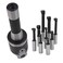WFLNHB 2 Inch Boring Head R8 Shank 9pcs 12 Inch Carbide Boring Bar Set milling Machine Boring Head Set