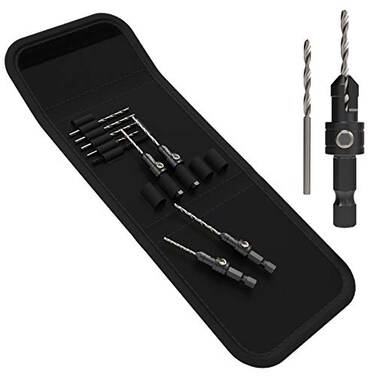 SabreCut 11 x Zippy SCRKZ1 Countersink Set with Adjustable Pilot Impact Drill Bits
