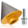 TolleSonne Diamond Beveling Chamfer Bits Diamond Countersink Drill Bit for Existing Holes Enlarging Shaping Trimming in Tile Marble Glass Granite Ceramic 17848mm Dia with 5811 Thread Adapter