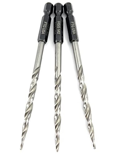 FTG USA 3 Pc 10 316 Replacement Tapered Countersink Drill Bit Set All Same Size Countersink Bit Replacement Only