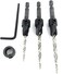 FTG USA Adjustable Wood Countersink Drill Bit Set 3 Pcs 6810 with Tapered Drill Bits