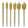 COMOWARE Spade Drill Bit Set Paddle Flat Bits Hole Cutter Titanium Coating Carbon Steel Woodworking 6Pieces 381
