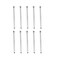 RLECS Diamond Coated Drill 10PCS 5mm Diamond Coated Hole Saws Drill Bits for Glass Ceramic Tile Marble Rock Porcelain Bottles Pots Brick Silver Diamond Finger Milling Bit