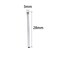 RLECS Diamond Coated Drill 10PCS 5mm Diamond Coated Hole Saws Drill Bits for Glass Ceramic Tile Marble Rock Porcelain Bottles Pots Brick Silver Diamond Finger Milling Bit