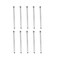 RLECS Diamond Coated Drill 10PCS 5mm Diamond Coated Hole Saws Drill Bits for Glass Ceramic Tile Marble Rock Porcelain Bottles Pots Brick Silver Diamond Finger Milling Bit