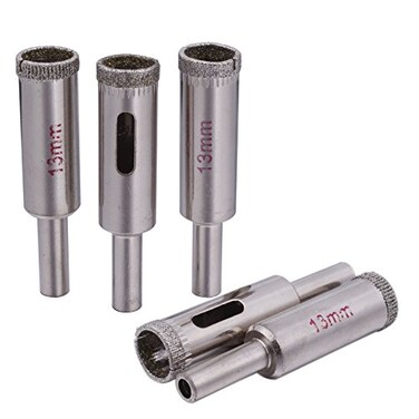 JINGLING 13mm 12 Diamond Hole Saw Drill Bit Coated Masonry Tools for Rocks Stone Glass