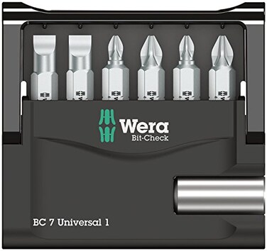 Wera 5073406001 073406 6 Piece Mini Check SB Slotted Bit Set