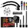 FOUUA Flexible Drill Bit Extension Set 105 Right Angle Drill Attachment 14 38 12 Hex Shank Impact Driver Socket Adapter Rotatable Socket Bendable Drill Bit Extension and Screwdriver Bit Kit