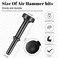 Mudder Smoothing Hammer attachments Tool Pneumatic Hammer Bit Pneumatic Chisel Bit Tool Hammer Accessories 10 x 3 x 3 cm