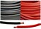 WindyNation WINDYNATION 6 Gauge 6 AWG 25 Feet Black 25 Feet Red Welding Battery Pure Copper Flexible Cable Wire Car Inverter RV Solar
