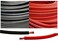 WindyNation WINDYNATION 6 Gauge 6 AWG 25 Feet Black 25 Feet Red Welding Battery Pure Copper Flexible Cable Wire Car Inverter RV Solar