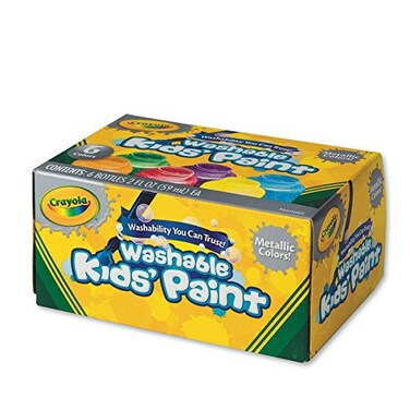 Crayola Washable Metallic Paint Set 2Ounce 6 Count