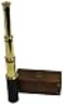 SciencePurchase Science Purchase 78TELE15 Handheld Brass Telescope with Wooden Box 15