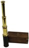 SciencePurchase Science Purchase 78TELE15 Handheld Brass Telescope with Wooden Box 15