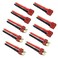 elechawk 5 Pairs T Plug Connector Female and Male Deans with 14AWG Silicon Wire for RC Lipo Battery Cable Drone