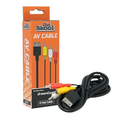 أولد سكول Old Skool Old Skool Sega Dreamcast Av Cable Audio Video Composite Cable