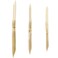 AUEAR 3 Pack Bamboo Double Head Pointed Stylus Pen Reed Pens Pottery Ceramic Shaping Tools Polymer Clay Tool