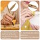AUEAR 3 Pack Bamboo Double Head Pointed Stylus Pen Reed Pens Pottery Ceramic Shaping Tools Polymer Clay Tool