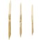 AUEAR 3 Pack Bamboo Double Head Pointed Stylus Pen Reed Pens Pottery Ceramic Shaping Tools Polymer Clay Tool