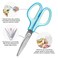 PLUS Plus Fit Cut Curve Scissors Small Blue