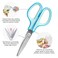 PLUS Plus Fit Cut Curve Scissors Small Blue