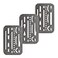 Pacific Arc Professional Erasing Shield Solid Stainless Steel with 26 Openings 3 Pack