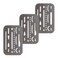 Pacific Arc Professional Erasing Shield Solid Stainless Steel with 26 Openings 3 Pack
