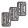 Pacific Arc Professional Erasing Shield Solid Stainless Steel with 26 Openings 3 Pack