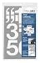 Chartpak SelfAdhesive Vinyl Numbers 3 Inches High White 10 per Pack 01176