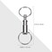 Onwon 2 Pieces Quick Release Keychain Detachable Pull Apart Key Rings Keychains Removable Handy Keying Double Spring Split Snap Seperate Chain Lock Holder Convenient Accessory