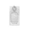 Oventure Silver Confetti Silicone ID Badge Holder Glitter Lanyard ID Case with Clear Window Split Ring Card Holder for Teachers Nurses Students