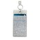 Oventure Silver Confetti Silicone ID Badge Holder Glitter Lanyard ID Case with Clear Window Split Ring Card Holder for Teachers Nurses Students
