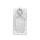 Oventure Silver Confetti Silicone ID Badge Holder Glitter Lanyard ID Case with Clear Window Split Ring Card Holder for Teachers Nurses Students