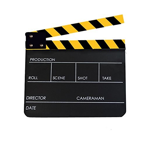 سنستك Snnisttek Movie Directors Clapboard Acrylic Film Slate Clapper Board