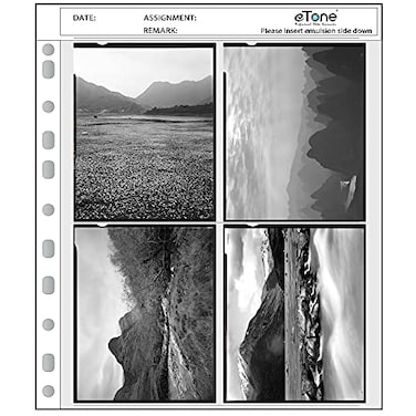 eTone 50x Archival Storage Sheets 4x5 Negative Page Preservers 50X45